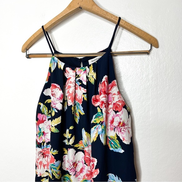 Monteau‎ Floral Print Sleeveless Mini Dress Medium M - Picture 3 of 9